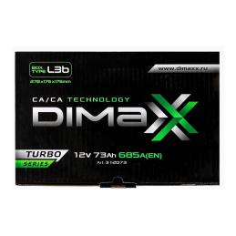 DIMAXX  turbo Euro  73Ah  685 En (обр)  [312073]  276х175х175