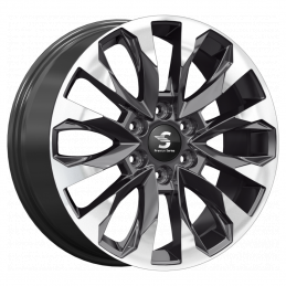 КиК КР007 (20_Land Cruiser 300) 8x20 PCD6x139.7 ET60 Dia95.1 Diamond Black Gris